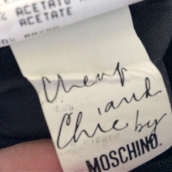 MOSCHINO CHEAP AND CHIC LITTLE BLACK DRESS SIZE 6 - Picture 8 of 8